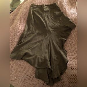 FREE PEOPLE Brown 100% Cotton XS free flow vary length Skirt-Great Condition!